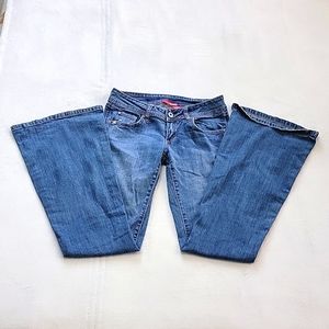 🍒🦋🍒 RARE!! VINTAGE BONGO LOW WAISTED RISE FLARE Y2K DENIM JEANS